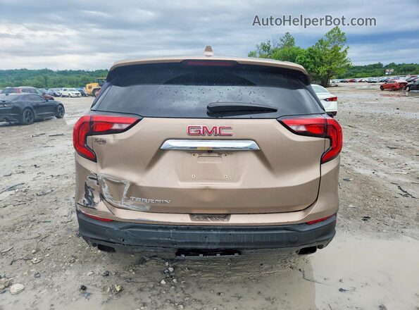 3GKALMEX8JL136443 2018 GMC TERRAIN Tan Rear view