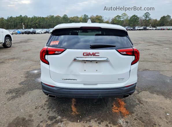 3GKALMEX8JL143442 2018 GMC TERRAIN White Հետևի տեսք