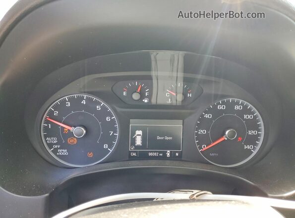 3GKALMEX9JL123832 2018 GMC TERRAIN White Instrument cluster view