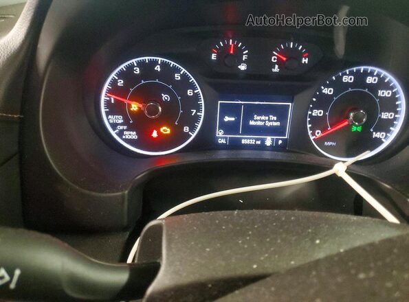 3GKALMEX9JL315185 2018 GMC TERRAIN White Instrument cluster view