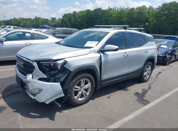 3GKALNEUXJL192993 2018 GMC TERRAIN Silver Przód lewy