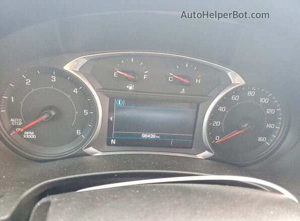 3GKALNEUXJL314591 2018 GMC TERRAIN Silver Սարքավորումների վահանակի տեսք