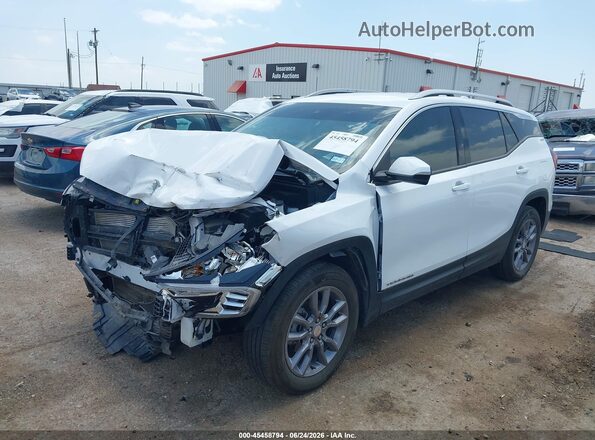 3GKALPEG4PL122369 2023 GMC TERRAIN White Առջևի ձախ երեք քառորդ տեսարան