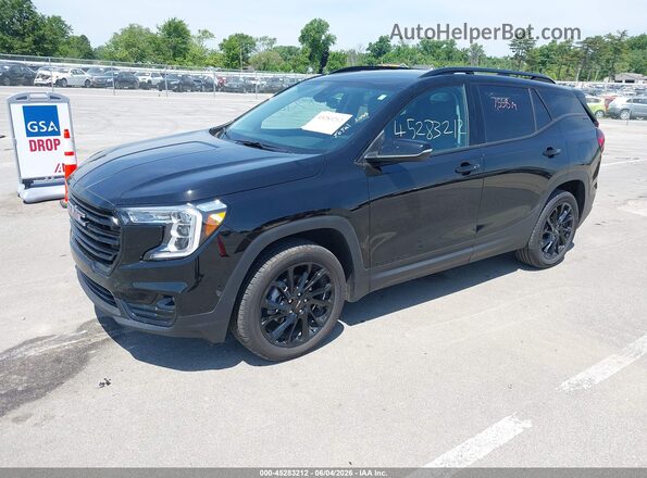 3GKALPEG6RL379472 2024 GMC TERRAIN Black წინა მარცხენა ხედი სამი მეოთხედიდან