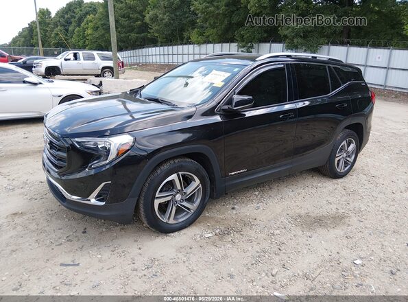 3GKALPEV0JL224841 2018 GMC TERRAIN Black Առջևի ձախ երեք քառորդ տեսարան