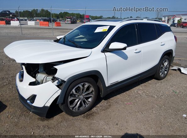 3GKALPEV0LL100037 2020 GMC TERRAIN White Vista tres cuartos delantera izquierda