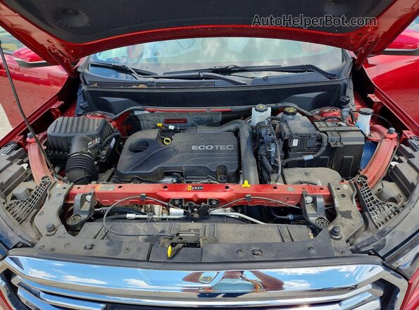 3GKALPEV0NL144042 2022 GMC TERRAIN Red Вид підкапотного простору