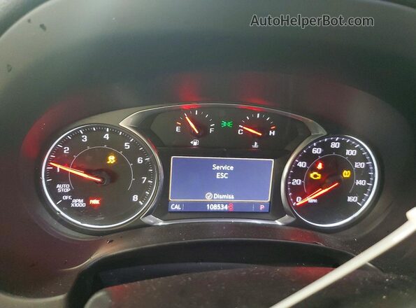 3GKALPEV1KL234411 2019 GMC TERRAIN Серый Вид щитка приборов