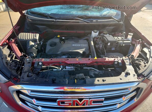 3GKALPEV1ML316139 2021 GMC TERRAIN Red Vista del compartimento del motor