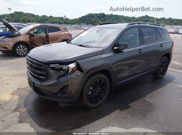 3GKALPEV1ML352901 2021 GMC TERRAIN Черный Передняя левая четверть