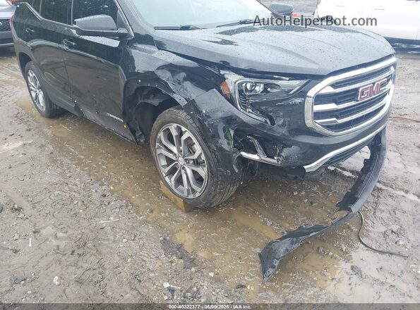 3GKALPEV2JL309437 2018 GMC TERRAIN Black Front view