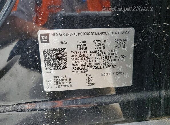 3GKALPEV2LL136957 2020 GMC TERRAIN Black 360 interior view