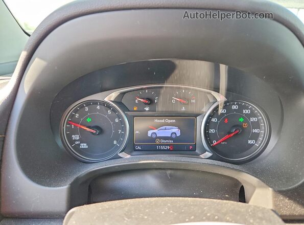 3GKALPEV2LL202780 2020 GMC TERRAIN Gray Instrument cluster view