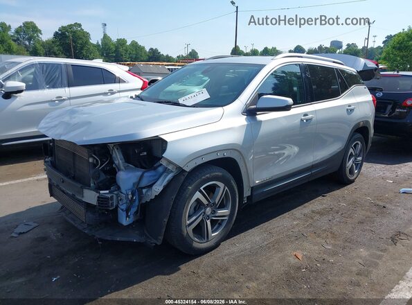 3GKALPEV2LL272196 2020 GMC TERRAIN Silver წინა მარცხენა ხედი სამი მეოთხედიდან