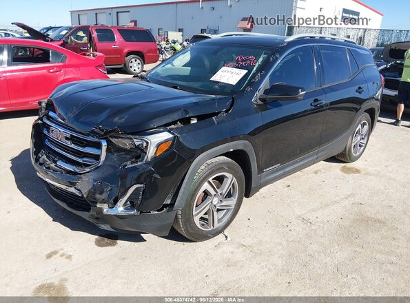 3GKALPEV4JL386469 2018 GMC TERRAIN Black Առջևի ձախ երեք քառորդ տեսարան