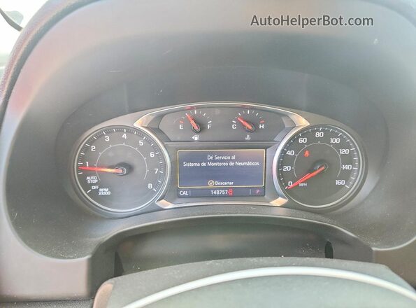 3GKALPEV4LL270224 2020 GMC TERRAIN White Вид щитка приладів
