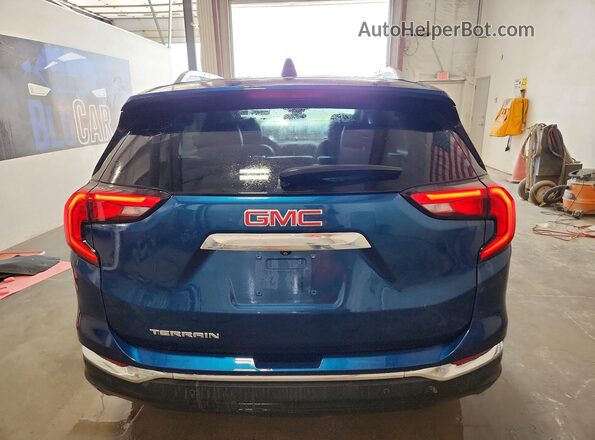 3GKALPEV4ML361544 2021 GMC TERRAIN Blue უკანა ხედი