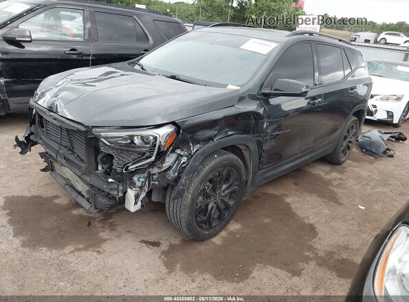 3GKALPEV5LL211988 2020 GMC TERRAIN Black Vista tres cuartos delantera izquierda