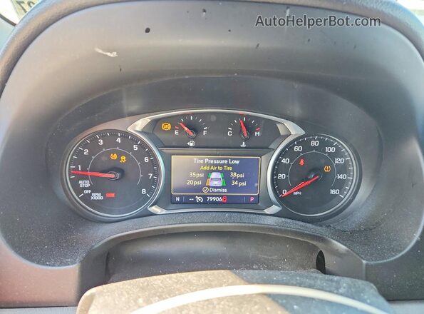 3GKALPEV8NL110267 2022 GMC TERRAIN Red Widok zestawu wskaźników