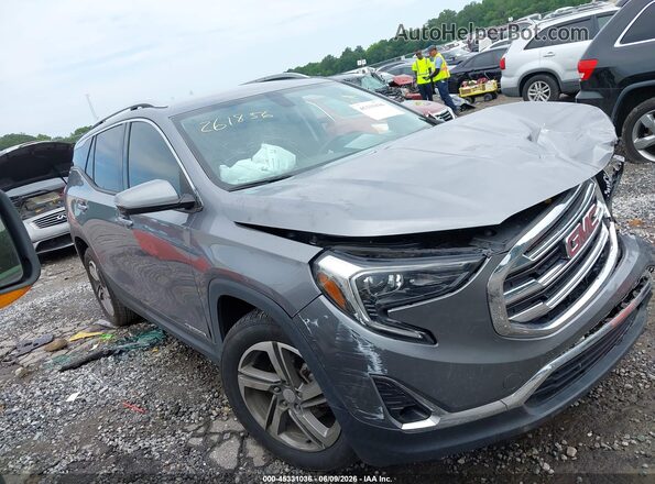 3GKALPEV9JL395393 2018 GMC TERRAIN Gray Rear interior view