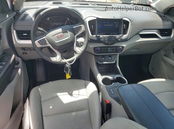 3GKALPEVXML401447 2021 GMC TERRAIN Белый Вид панели приборов