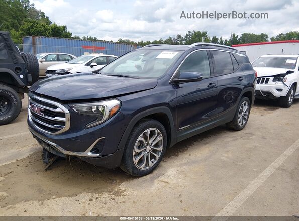 3GKALPEX0KL161923 2019 GMC TERRAIN Dark Blue Front left