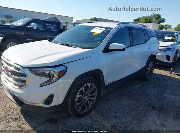 3GKALPEX2KL271842 2019 GMC TERRAIN Белый Передняя левая четверть