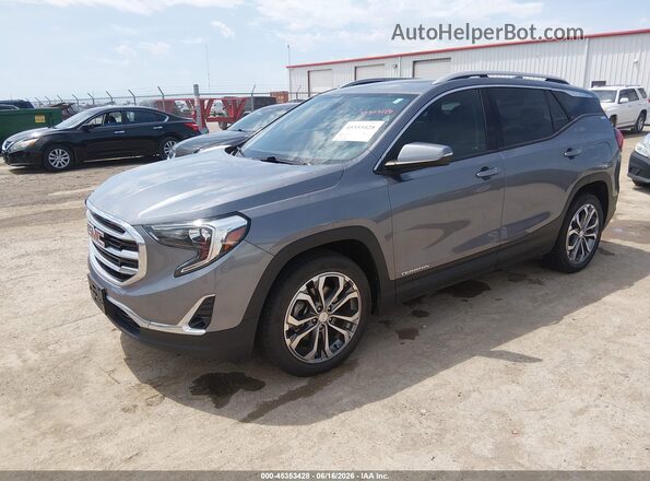 3GKALPEX6JL213912 2018 GMC TERRAIN Серый Передняя левая четверть