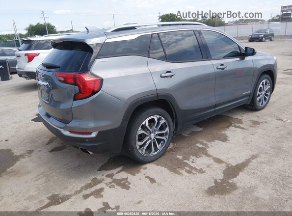3GKALPEX6JL213912 2018 GMC TERRAIN Серый Задняя правая четверть