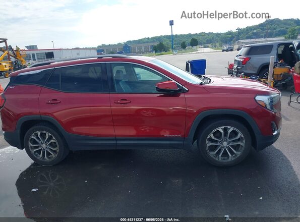3GKALPEX7JL143482 2018 GMC TERRAIN Red Rear interior view