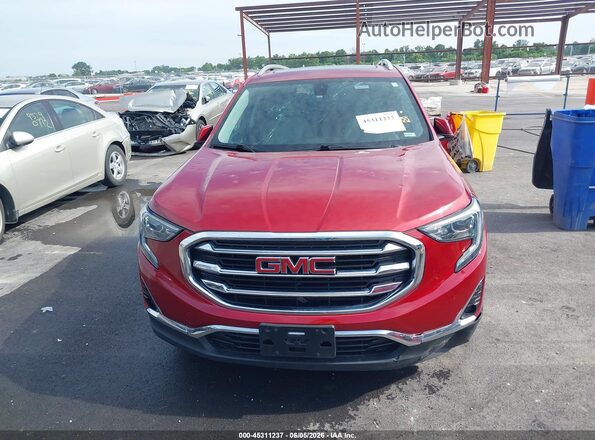 3GKALPEX7JL143482 2018 GMC TERRAIN Red Instrument cluster view