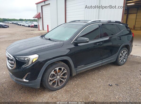 3GKALPEX7JL326865 2018 GMC TERRAIN Black Առջևի ձախ երեք քառորդ տեսարան