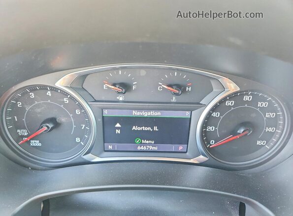 3GKALPEX8LL117668 2020 GMC TERRAIN Gray Вид щитка приладів