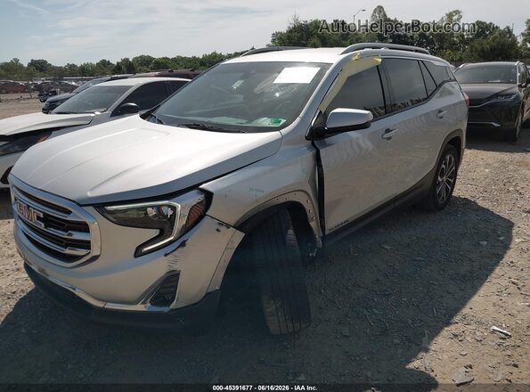 3GKALPEX8LL273144 2020 GMC TERRAIN Silver Առջևի ձախ երեք քառորդ տեսարան