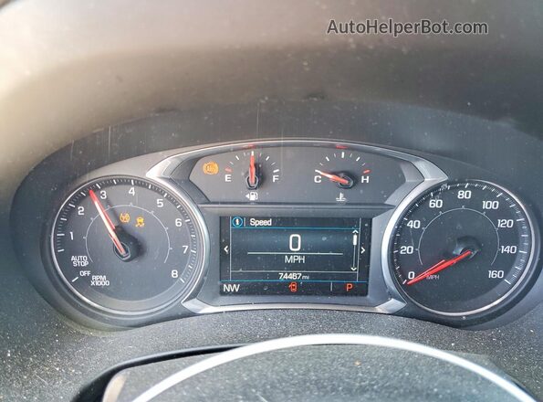 3GKALSEX3JL335016 2018 GMC TERRAIN Charcoal Вид щитка приладів