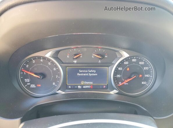 3GKALSEX7LL307125 2020 GMC TERRAIN Black Instrument cluster view