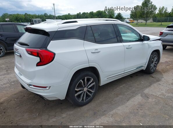 3GKALSEX9JL218573 2018 GMC TERRAIN Белый Задняя правая четверть