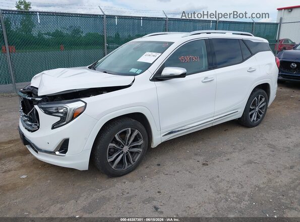 3GKALSEX9JL218573 2018 GMC TERRAIN Белый Передняя левая четверть
