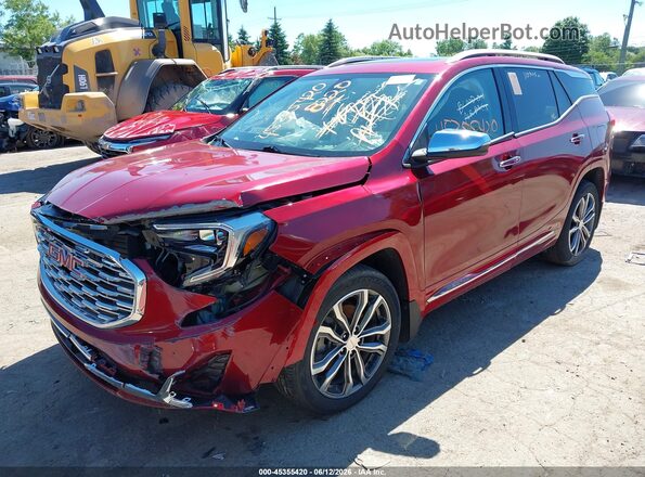 3GKALSEX9JL398220 2018 GMC TERRAIN Red წინა მარცხენა ხედი სამი მეოთხედიდან