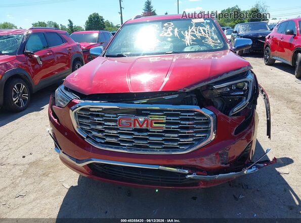 3GKALSEX9JL398220 2018 GMC TERRAIN Red წინა პანელის ხედი