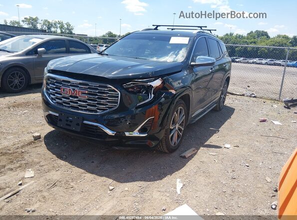 3GKALSEXXJL314941 2018 GMC TERRAIN Black წინა მარცხენა ხედი სამი მეოთხედიდან