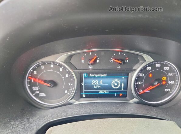 3GKALSEXXJL386478 2018 GMC TERRAIN Gray Instrument cluster view