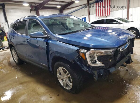 3GKALTEG2RL117523 2024 GMC TERRAIN Синий Передняя правая четверть
