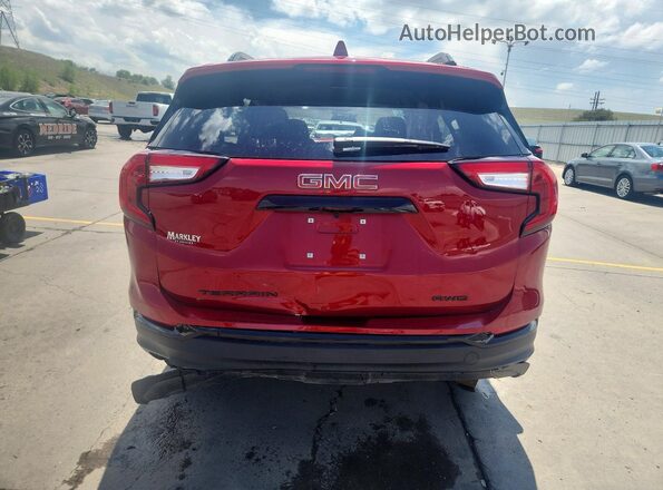 3GKALTEG8RL392748 2024 GMC TERRAIN Red Vista trasera