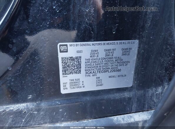3GKALTEG9PL226560 2023 GMC TERRAIN Черный Вид подкапотного пространства