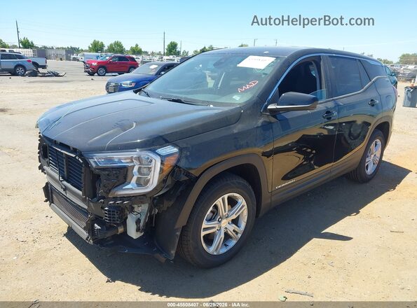 3GKALTEGXRL372288 2024 GMC TERRAIN Black წინა მარცხენა ხედი სამი მეოთხედიდან