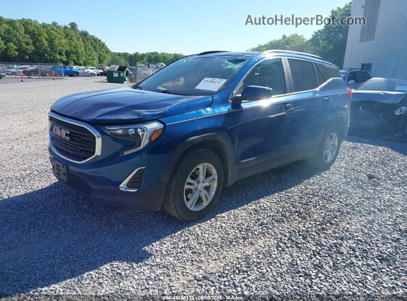 3GKALTEV0ML340411 2021 GMC TERRAIN Синий Передняя левая четверть
