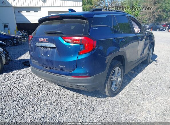 3GKALTEV0ML340411 2021 GMC TERRAIN Синий Задняя правая четверть