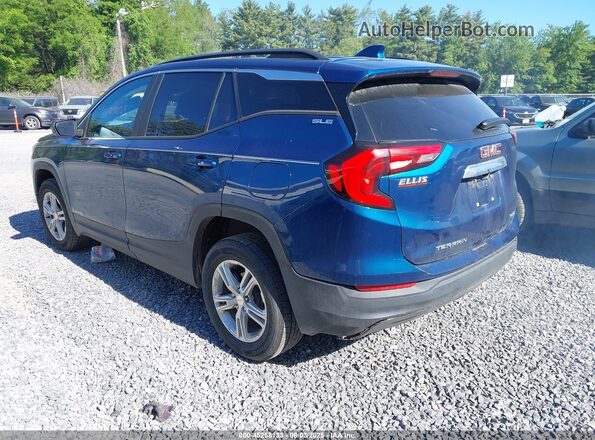 3GKALTEV0ML340411 2021 GMC TERRAIN Синий Задняя левая четверть