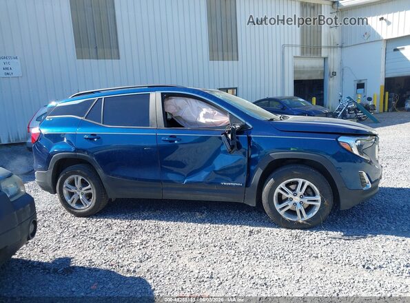 3GKALTEV0ML340411 2021 GMC TERRAIN Синий Вид задней части салона